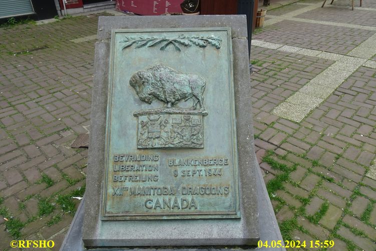 Blankenberge, Erinnerung an CFB Shilo Gates Canada 1989