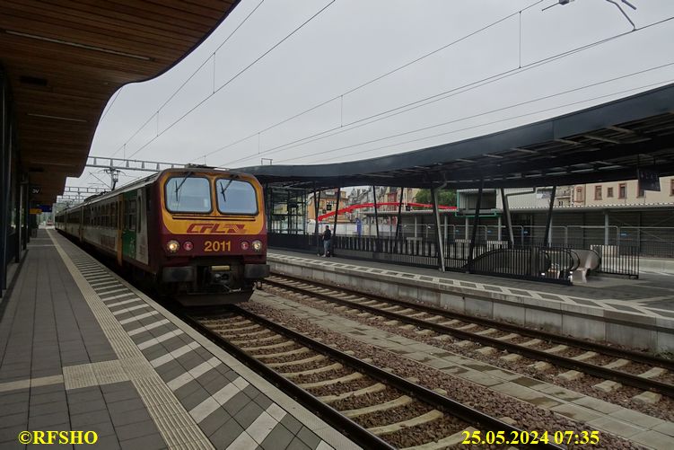 Bahnhof Ettelbruck, Zug nach Diekirch