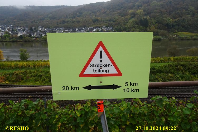 Marschstrecke 10 km, Streckenteilung