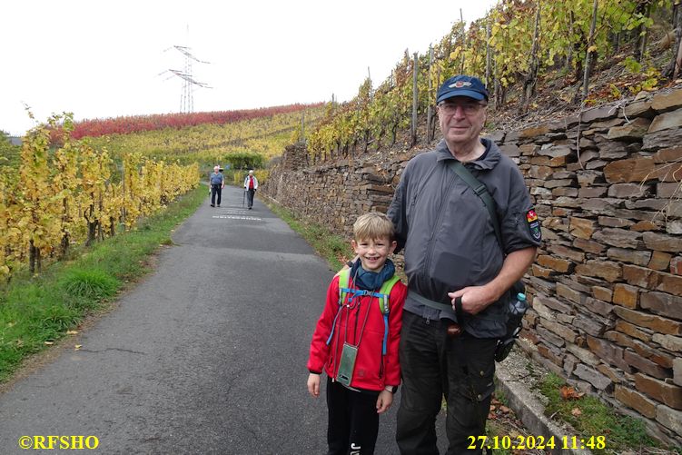 Marschstrecke 10 km, ein junger Wanderkamerad Elia