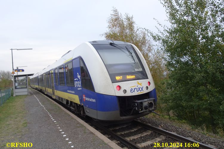 mit der Bahn in Schönewörde