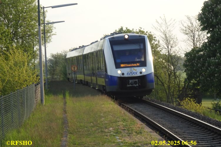 Hinfahrt mit der Bahn