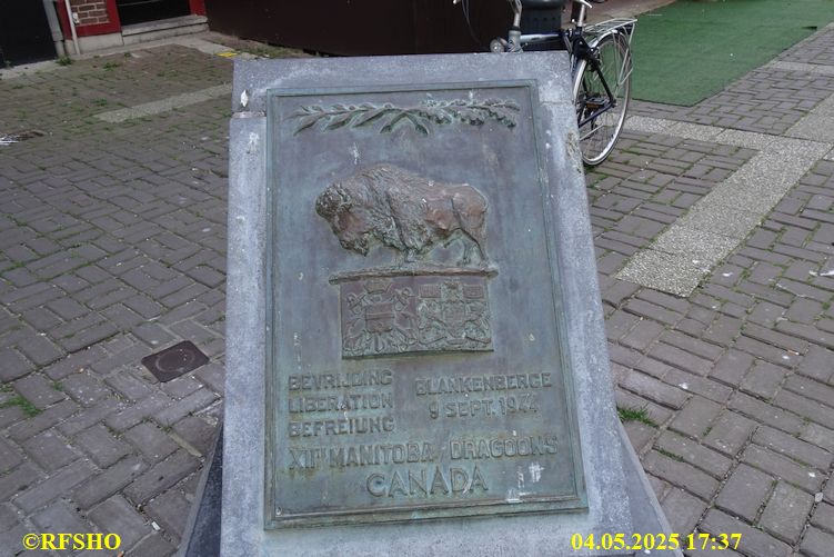 Blankenberge, Erinnerung an CFB Shilo Gates Canada 1989