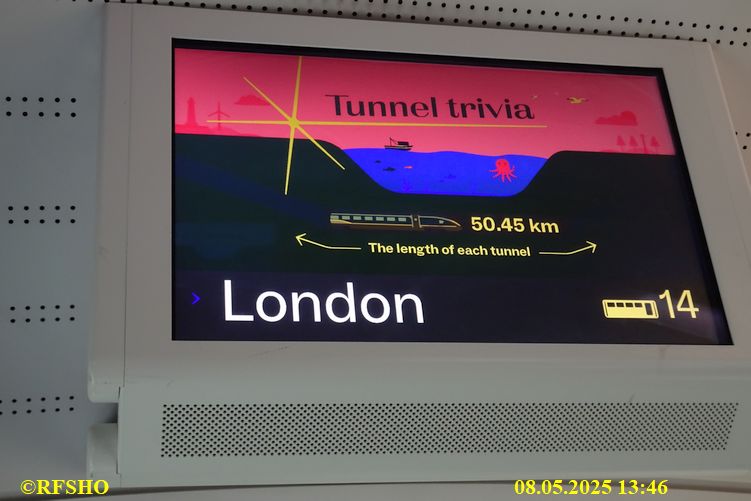 im EuroStar nach London