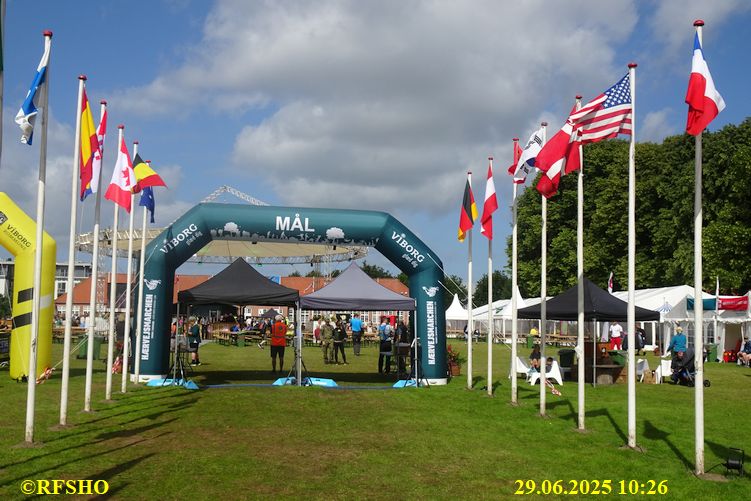 Hærvejsmarchen, Ziel 2. Tag wieder 11 km geschafft
