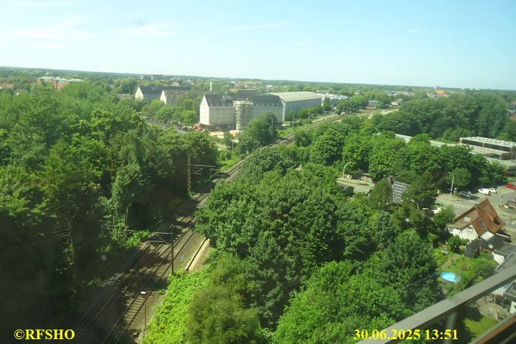 Rückreise mit der Bahn, Rendsburg