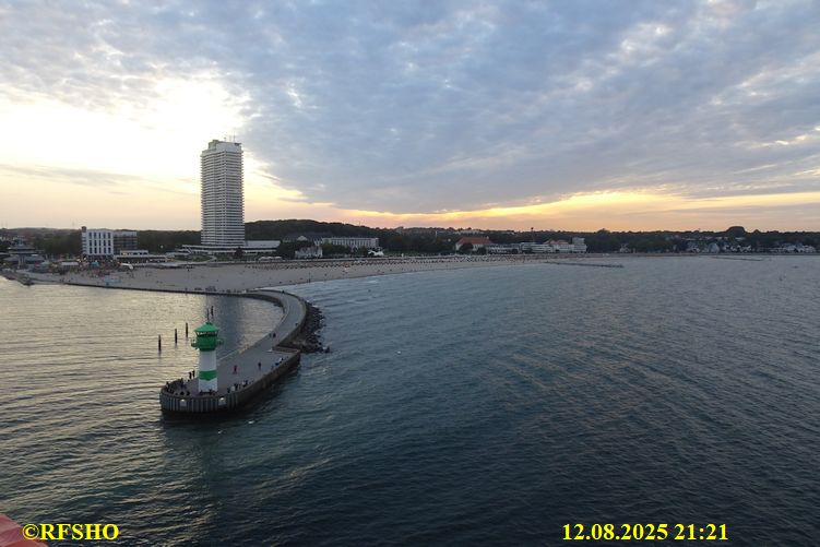 auf der MS FINNSTAR, Travemünde erreicht