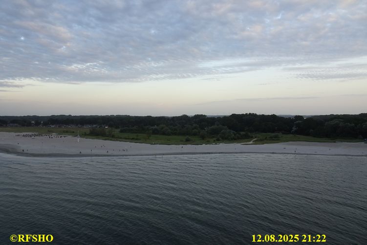auf der MS FINNSTAR, Travemünde erreicht