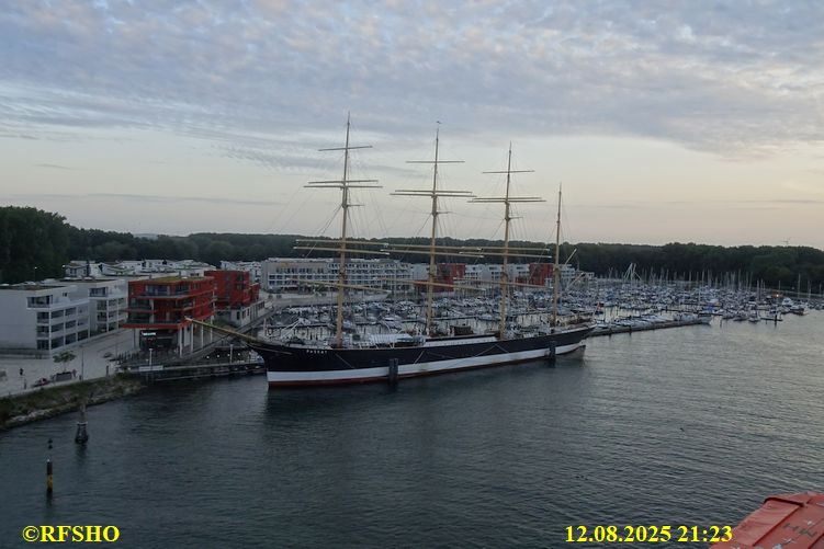 auf der MS FINNSTAR, Travemünde erreicht