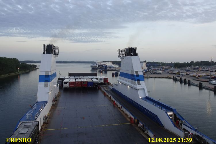 auf der MS FINNSTAR, Travemünde erreicht