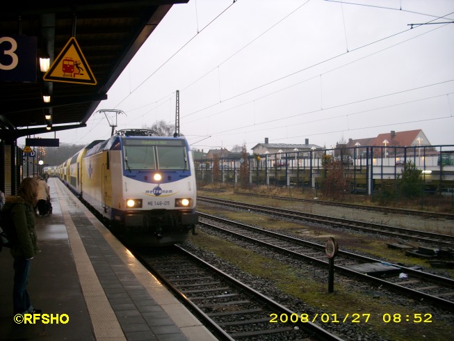 Bahnfahrt über Hannover - Uelzen - Hamburg nach Kiel