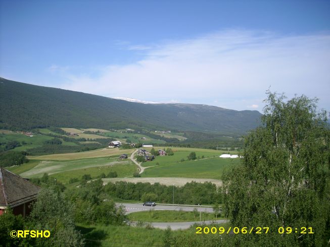Blick von Dombås Bahnhof Ri. westen