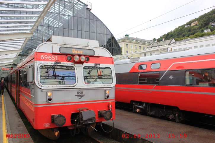 Tog 1824 Bergen − Voss