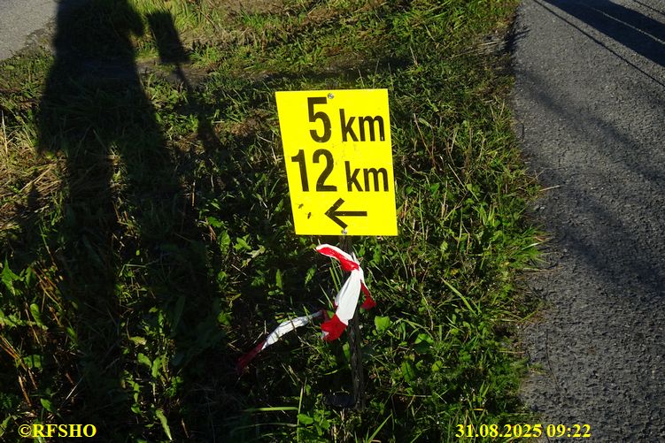 Sagamarsjen, Streckenteilung 12 − 24 km