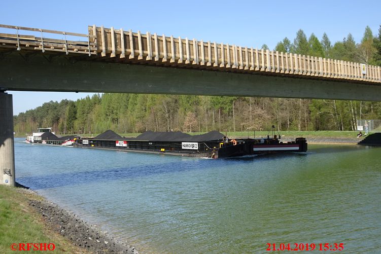 Elbe-Seitenkanal, Bauarbeiten an der Brücke Königsdamm