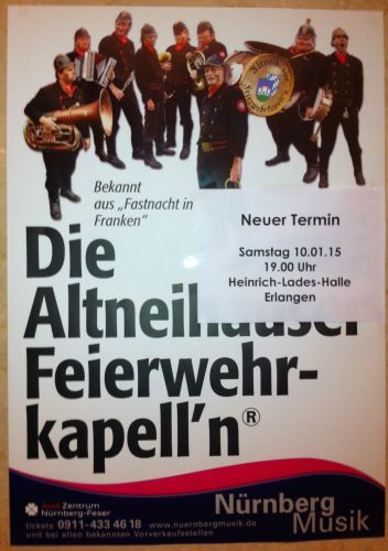 Nürnberg, Konzert der Altneihauser Feierwehrkapell’n in der Meistersingerhalle