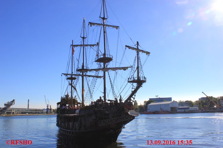 Danzig,Rückfahrt mit dem Piratenschiff