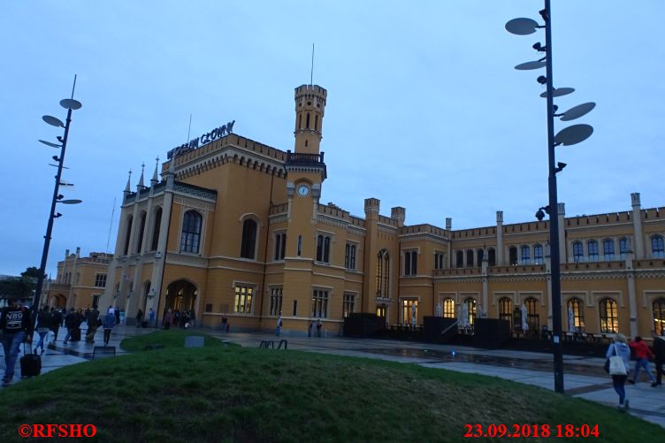 der Bahnhof von Breslau