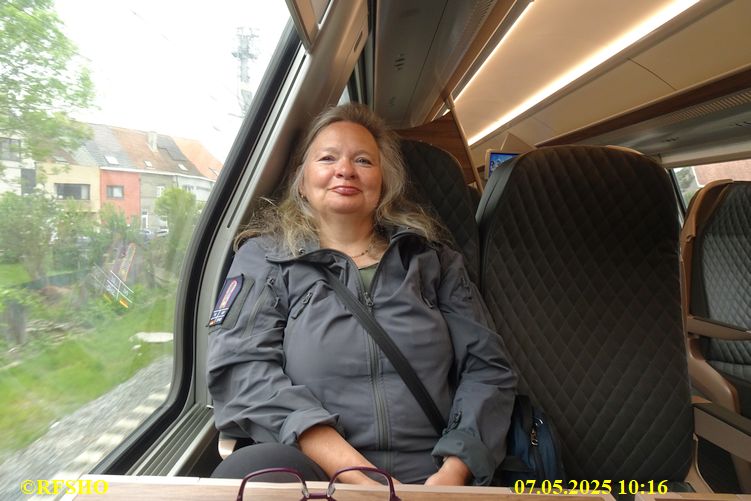 im Zug nach Brügge