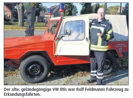 Der alte, geländegängige VW Iltis war Rolf Feldmanns Fahrzeug zu Erkundungsfahrten. Foto: ©Behrens