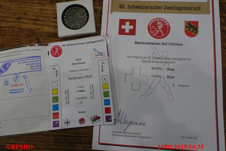 60. Schweizerischer Zweitagemarsch, am Ziel