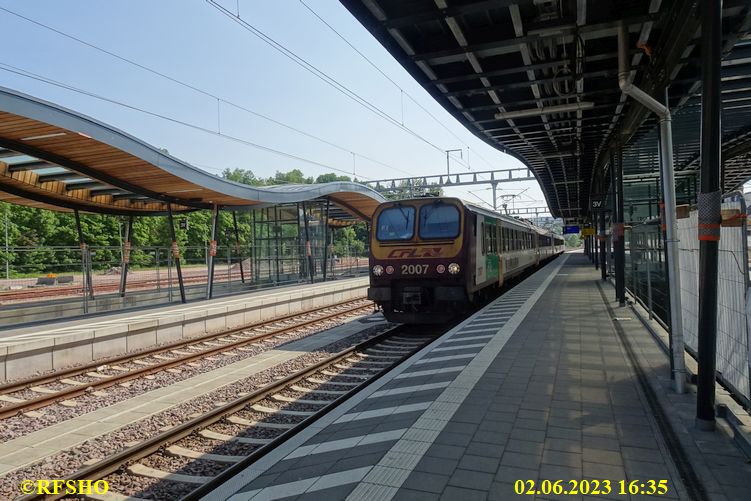 Bahnhof Ettelbruck, Zug nach Diekirch