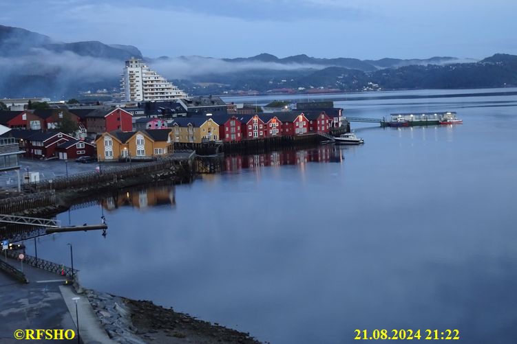 Namsos, Blick vom Hotel Scandic Rock City