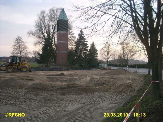 Bauplatz neues Feuerwehrhaus am Glockenturm
