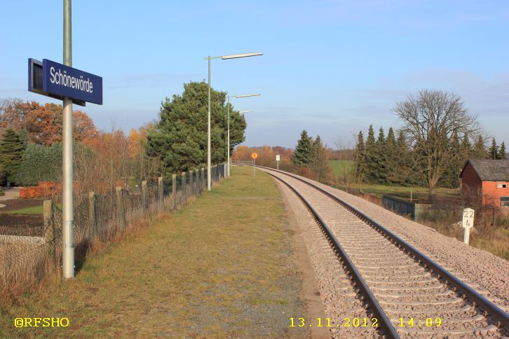 Gleisbauarbeiten − Bahnhof Schönewörde