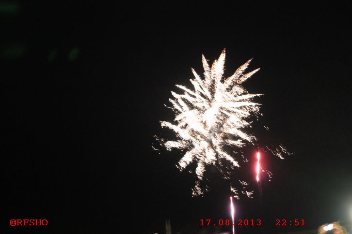 Feuerwerk am Sahlenburger Strand