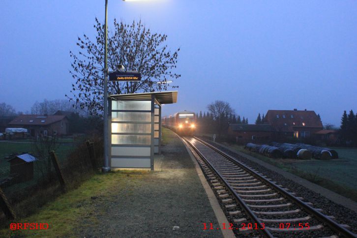 Bahnhof Schönewörde, Fahrt mit RB 14945 nach Gifhorn