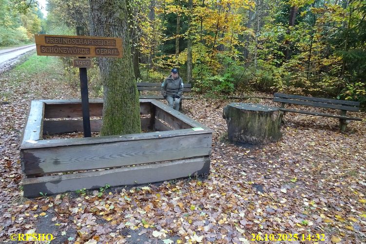 Marschstrecke Freundschaftseiche