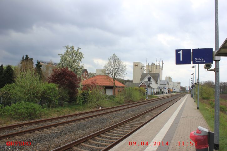 Von Neuenkirchen mit der Bahn zurück nach Hildesheim